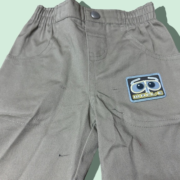 Baby Disney Pixar Wall-E Robot Khaki Cargo Pants Size 12 Months - Picture 3 of 7
